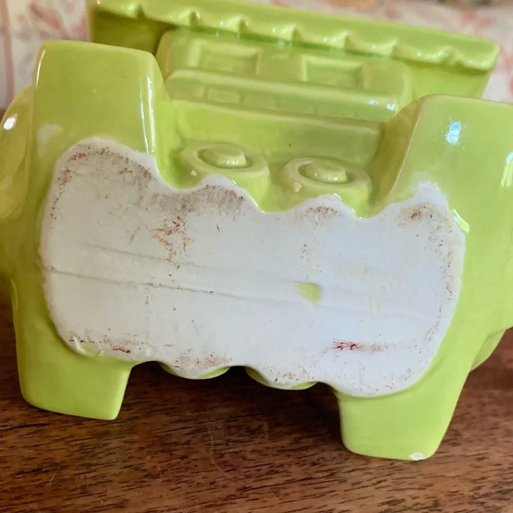 Vintage Ceramic 🚂 Train Planter Set